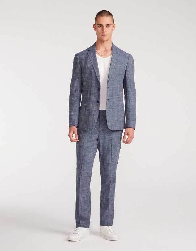 Calibre - Crossweave Elastic Waist Suit Pants Blue