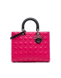 Pre-Loved by Azura Reborn - Pre-Loved Large Tricolor Lambskin Cannage Lady Dior