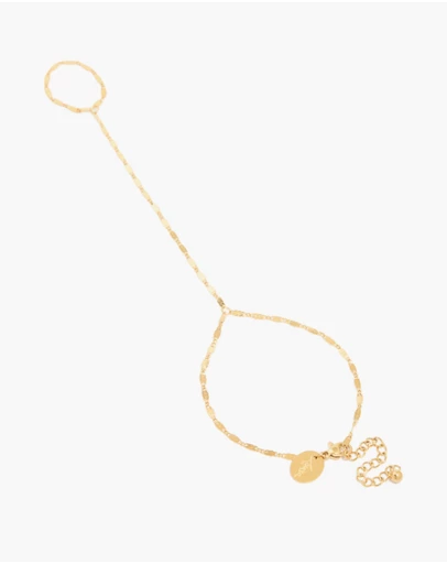 Lovisa - Waterproof Gold Plated Stainless Steel Plain Detailed Chain Hand Chain