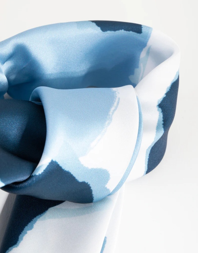 Lovisa - Blue Splatter Bandana Hair Scarf