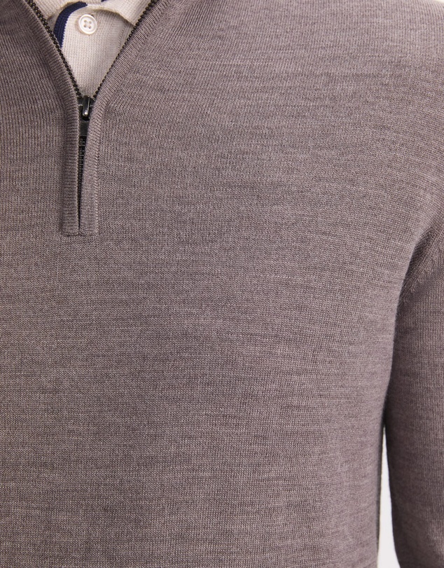 Sportscraft - Merino Quarter Zip Knit