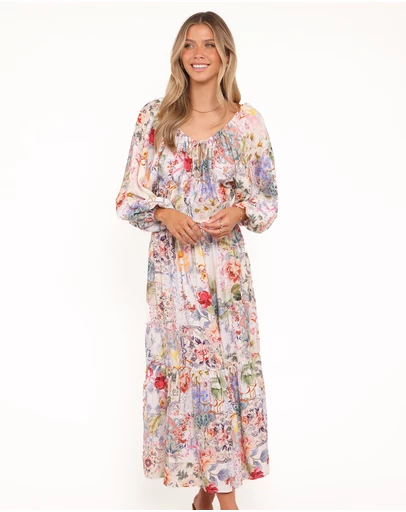 Petal & Pup - Faris Off Shoulder Midi Dress - Floral