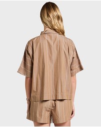 Academy Brand - Alma Stripe Poplin SS Shirt
