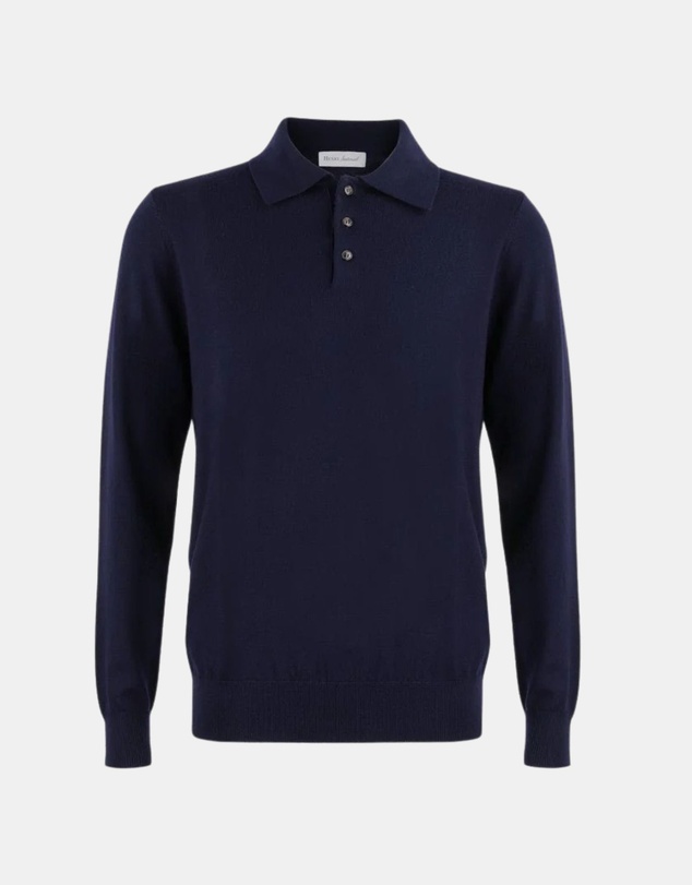 Henry Bucks - Henry Sartorial Merino Wool Button Front Knit