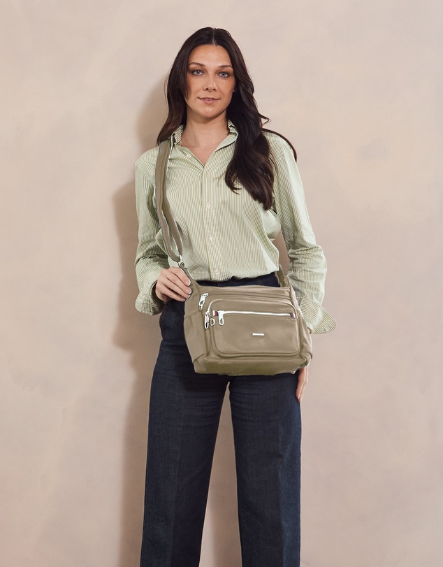 Pierre Cardin - Pierre Cardin RFID Anti-Theft Nylon Crossbody
