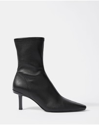 & Other Stories - Stretch-Leather Ankle Boots