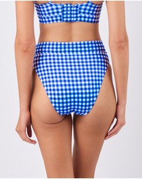 UNE PIECE - High-Cut High-Waisted Bikini Bottom