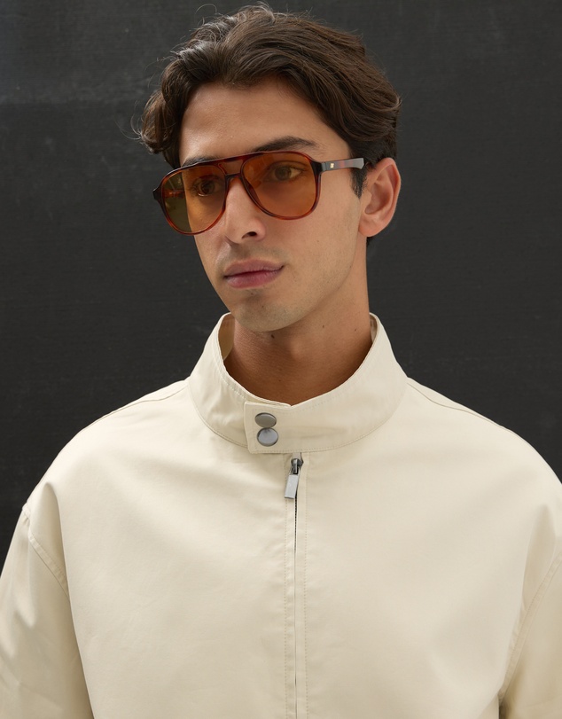 AERE - Organic Cotton Funnel Neck Jacket