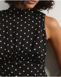 Atmos&Here - Karla Maxi Georgette Spot Dress
