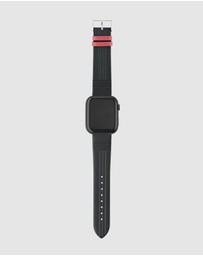 Ted Baker - Ted Baker Apple Band - Black Leather Strap