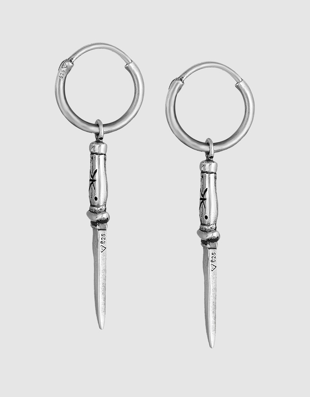 Haze & Glory - ICONIC EXCLUSIVE - Earrings Dagger Hoops 925 Sterling Silver