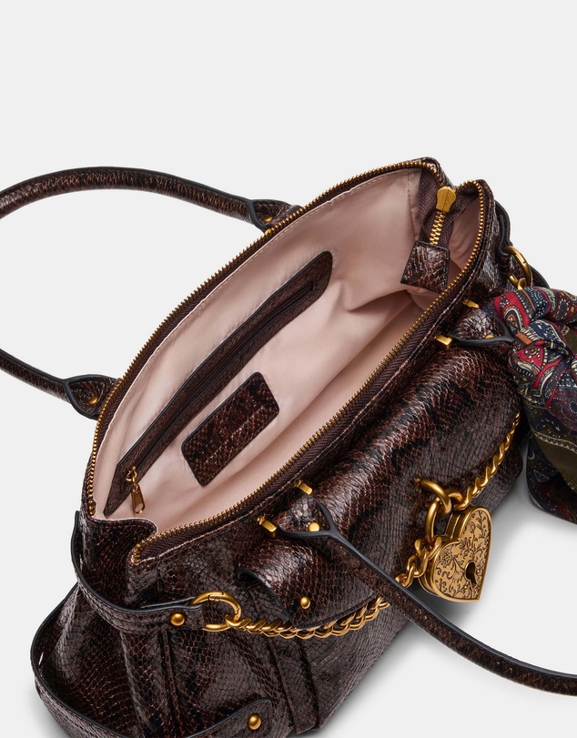 Steve Madden - BSavanah Brown Multi Satchel Bag