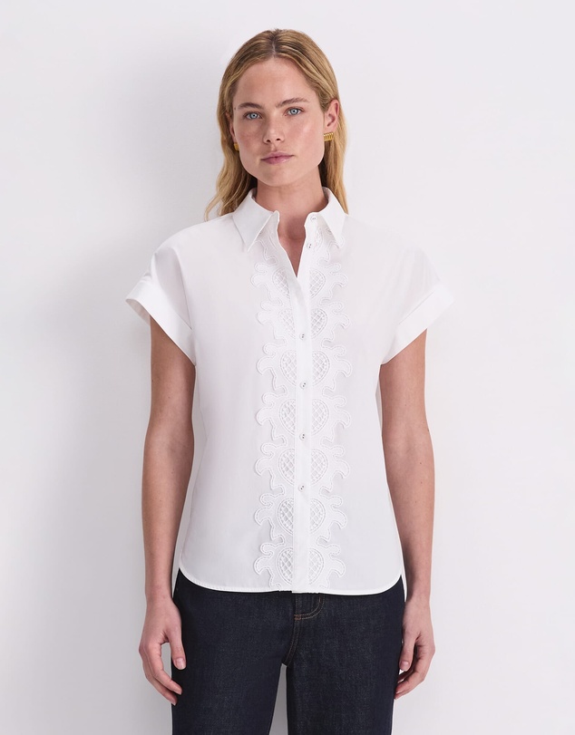 Sportscraft - Zelda Lace Trim Shirt