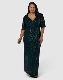 Pink Dusk by Curve Project - Lure Sequin Maxi Dress