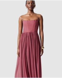 & Other Stories - Sheer Corset Midi Dress