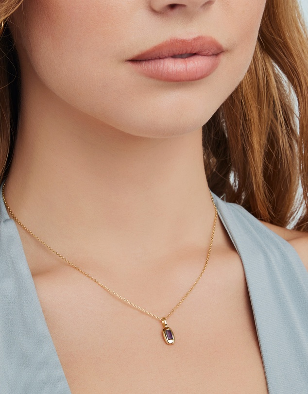 Zoe Olivia - 14K Gold Vermeil February Birthstone Charm