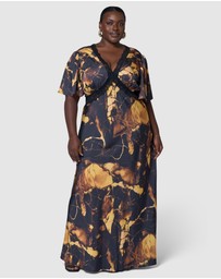 Pink Dusk by Curve Project - Electric Vibe Maxi Dress