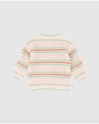 Fox & Finch - Wild Side Stripe Knitted Jumper - Babies