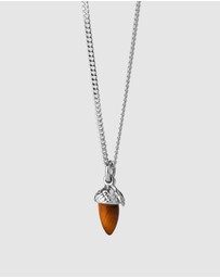 Karen Walker - Micro Acorn & Leaf Necklace