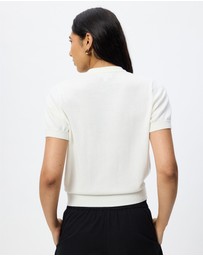 White By FTL - Ruby Short Sleeve Cardigan