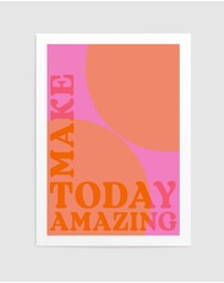 Olive et Oriel - Make Today Amazing by Treechild Art Print