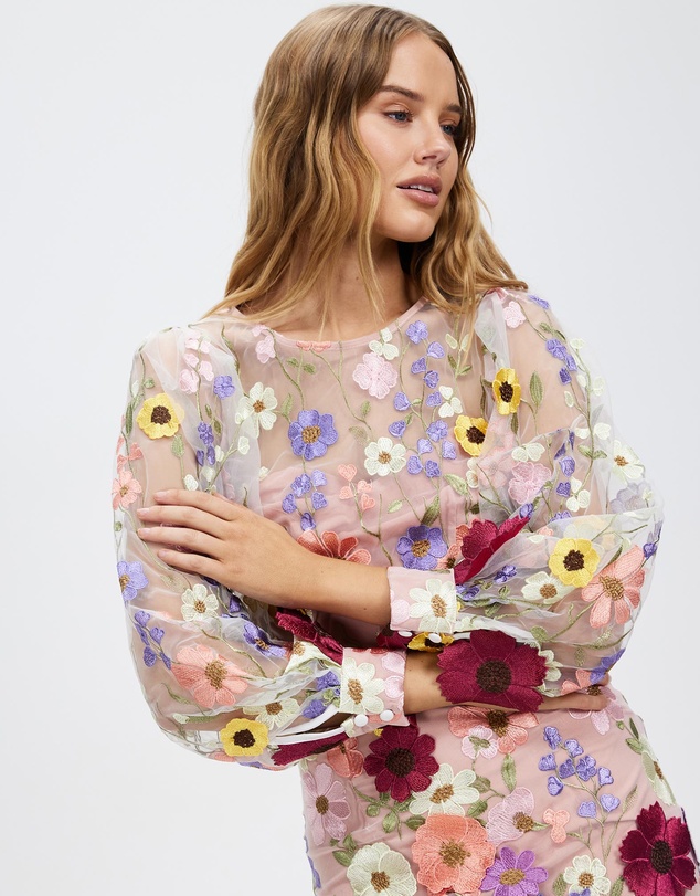 Romance by Honey and Beau - Bridgette Long Sleeve Dress