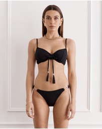 Aqua Blu Australia - Foncé Crawford Bikini Top