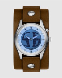 Fossil - Archival Big Tic Brown Analogue-Digital Watch