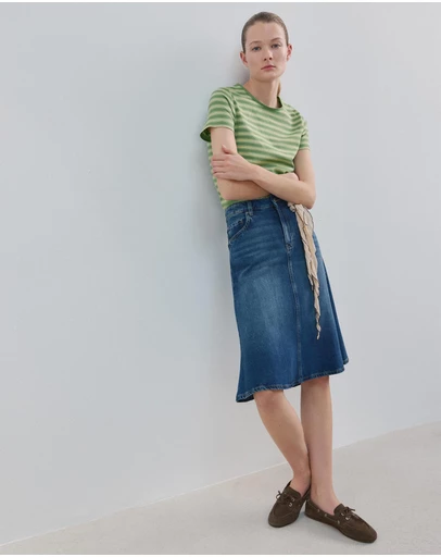M.N.G - Striped Cotton T-Shirt