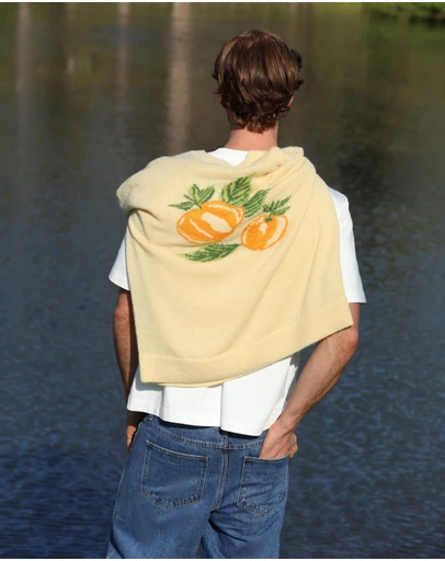 AERE - Citrus Intarsia Knit Jumper