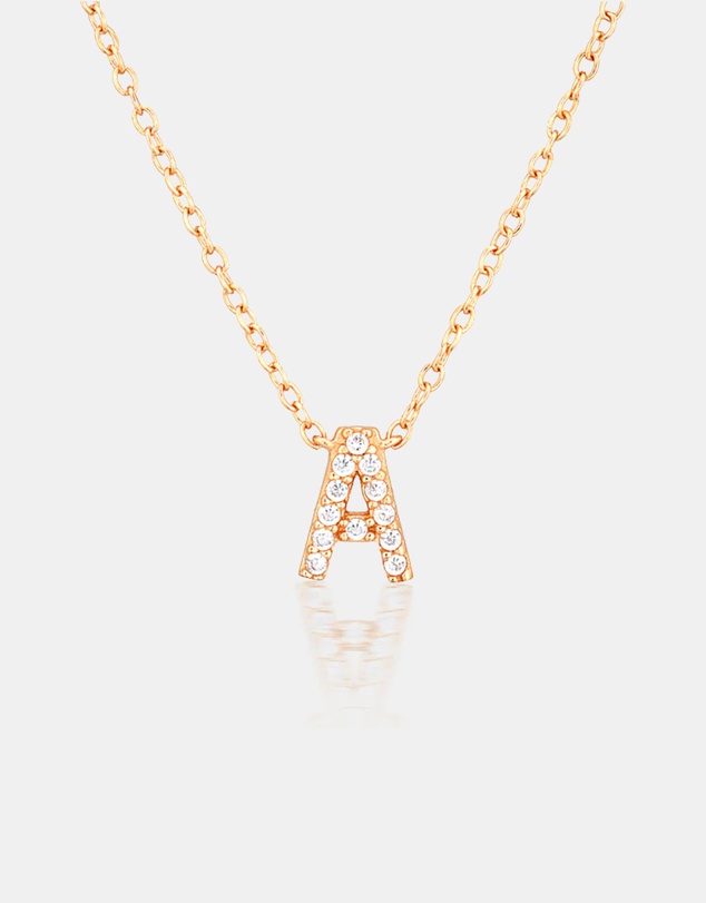 The Silver Collective - A-Z Letter Necklace - A