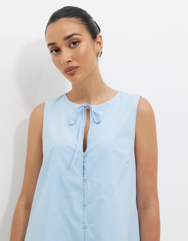 Calli - Poplin Swing Mini Dress