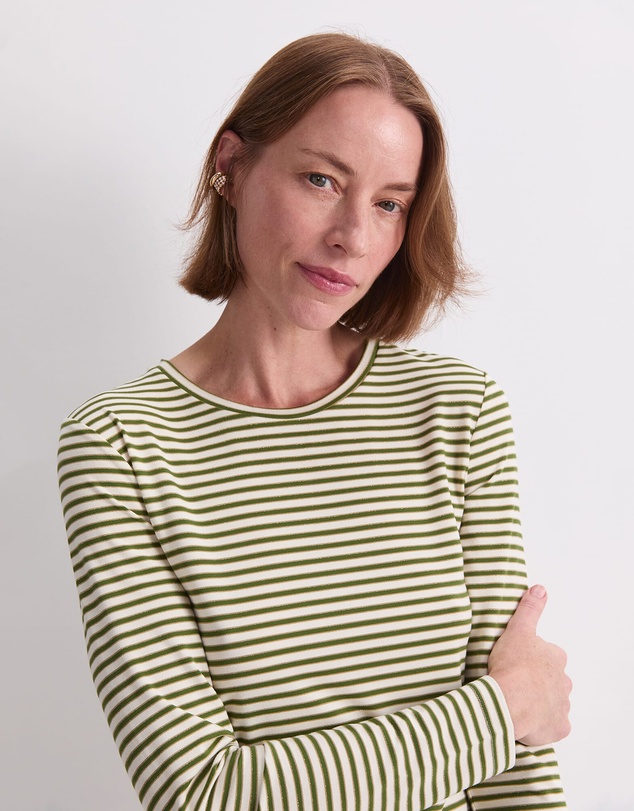 Sportscraft - Stripe Lurex Long Sleeve Magic Tee