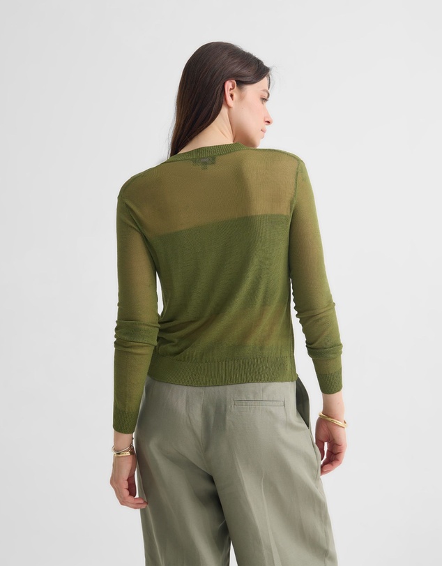 Oxford - Celina Sheer Panel Cardigan