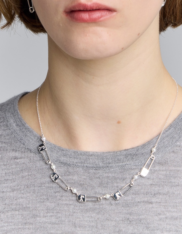 Karen Walker - Runaway Safety Pin Chain Necklace