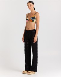Poolside Paradiso - Messina Knit Pant - Black