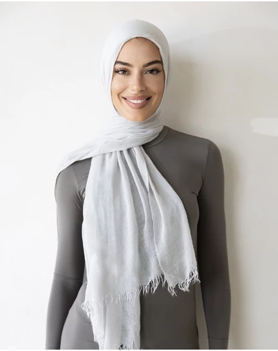 Mod Squad - Luxe Rayon Hijab Frayed Edge - CLOUD 5