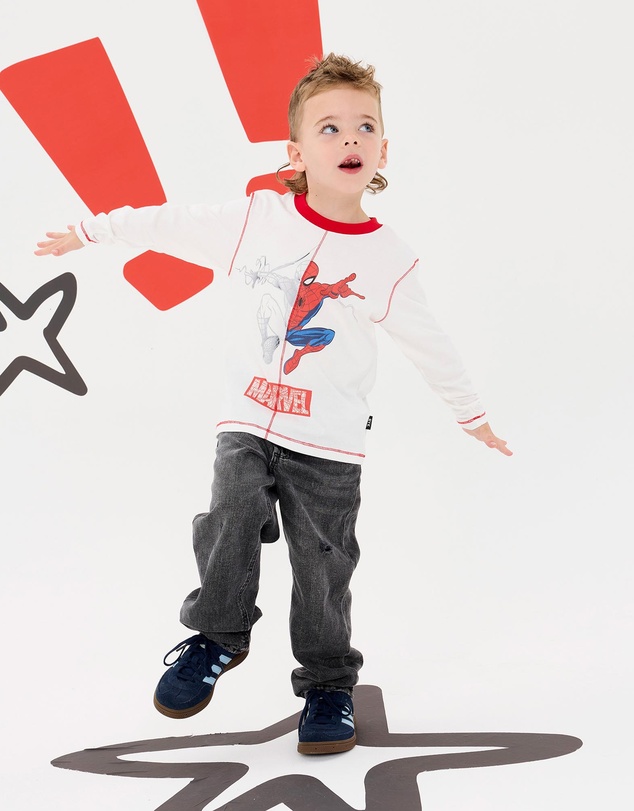 Rock Your Kid - Spiderman LS Tee - Kids-Teens