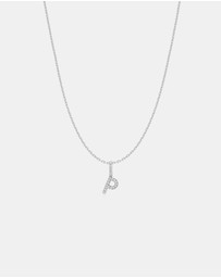 Ania Haie - Ania Haie Silver Letter P Initial Necklace
