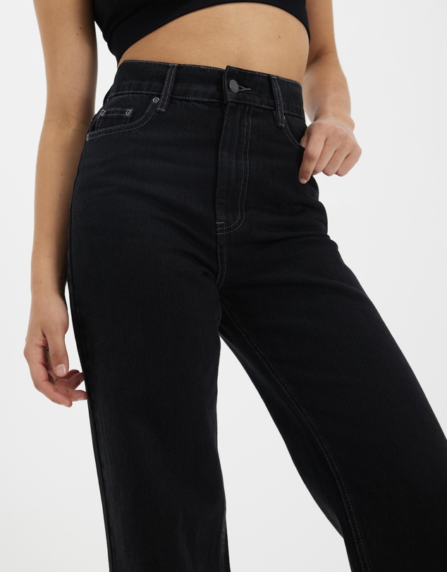 Dazie - London Fever High Waisted Wide Leg Jeans
