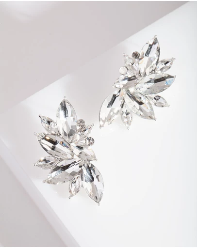 Lovisa - Diamante Fan Stud Earrings