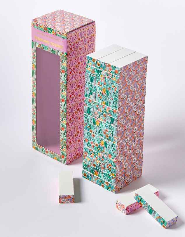 Journey Of Something - Floral Tumbling Tower