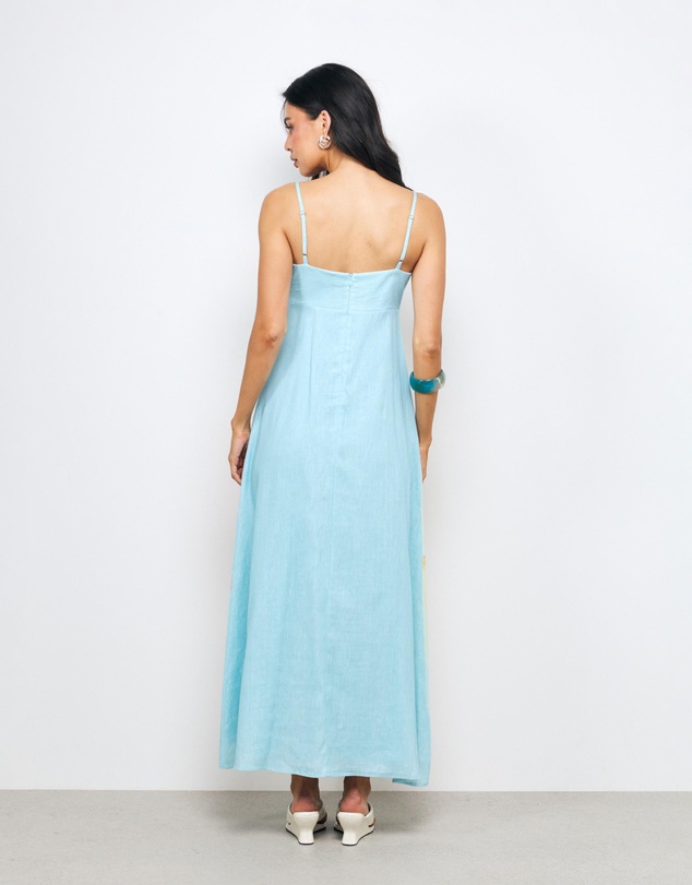 AERE - Iona Linen Midi Dress