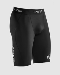 SKINS - SKINS Compression Men's Series-1 Running/Gym Half Tight Black