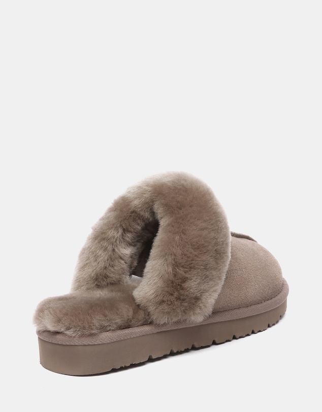 EVERAU - EverAU Ugg Muffin Slipper Suede Cow Suede Upper House Shoes