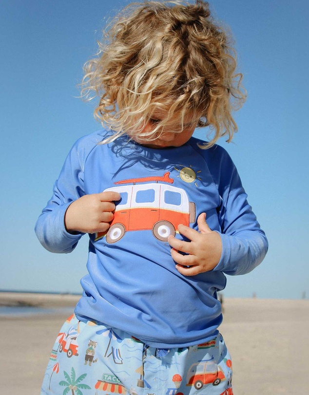 Purebaby - Board Short & Rashie Set- Kids-Babies
