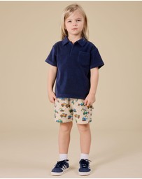 Goldie + Ace - Oversized Terry Polo - Babies-Kids