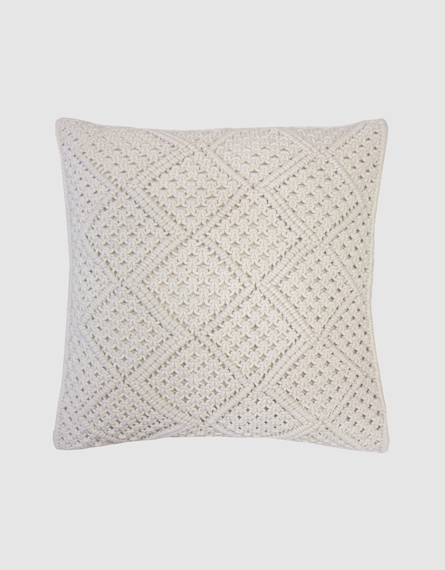 Bambury - Anka Square Cushion Ivory