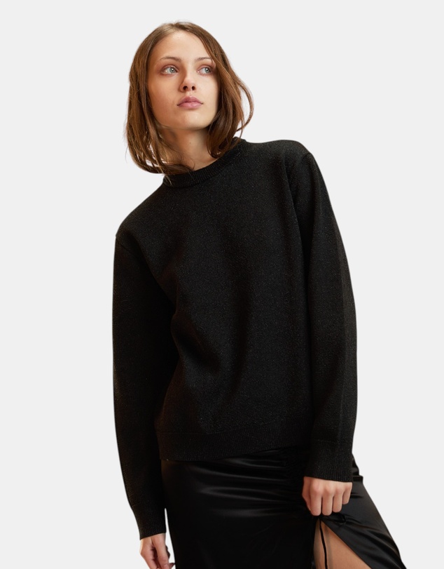 Cynthia Rowley - Metallic Knit Crewneck