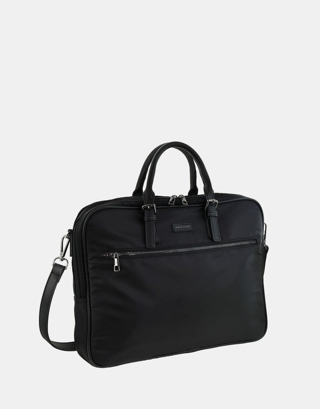 Pierre Cardin - Pierre Cardin Men's Nylon Classic Business Laptop Bag
